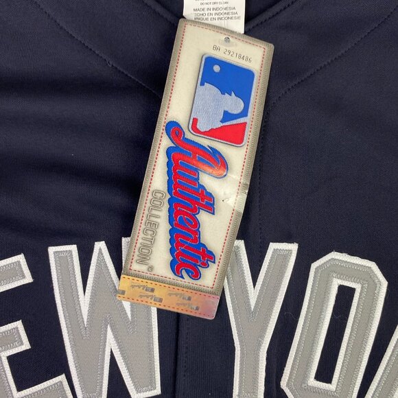 New York Yankees Baseball Jersey Men's Medium Majestic Cool Base Authentic Black - Picture 6 of 14
